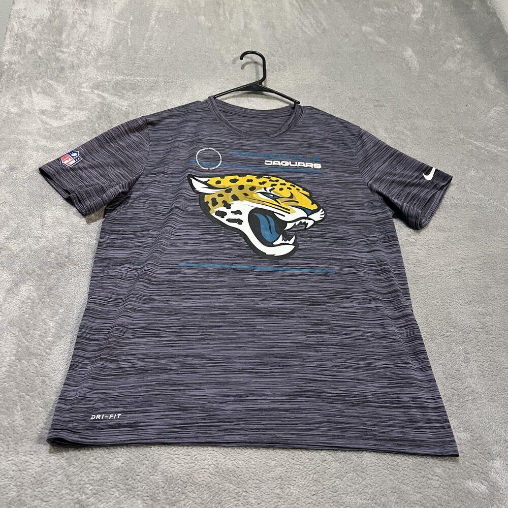 Jacksonville Jaguars Shirt Mens Large Gray NFL Football Nike Dri Fit Tee Top